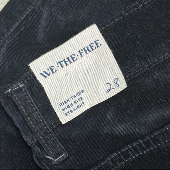 NWT Free People Risk Taker Straight Cord Pant 28 Black - Picture 8 of 10